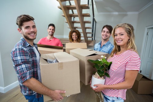 Packing and transporting office equipment during a commercial move