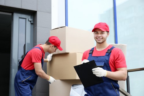 Loading a removal van for a residential move in Paddington