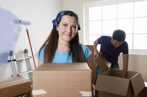 Professional movers handling furniture during a Paddington relocation