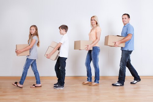 Packing and transporting boxes with a removal van in Paddington