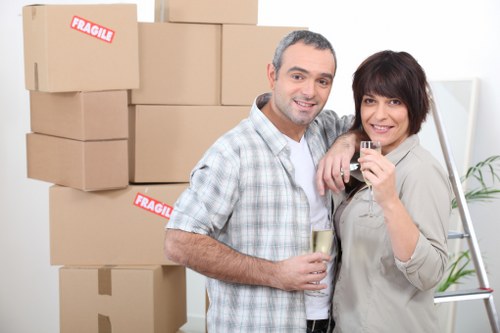 Donation-ready furniture and household items prepared for charity reuse